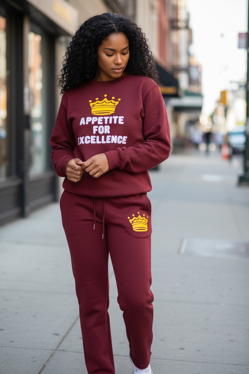 “Appetite For Excellence” Crewneck Unisex Set