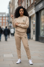 “ME-vs-ME” Cream/Camo Crewneck Set