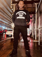 “Entrepreneurs Are The New SuperStars” Chenille Crewnecks w Zipper Side Pockets