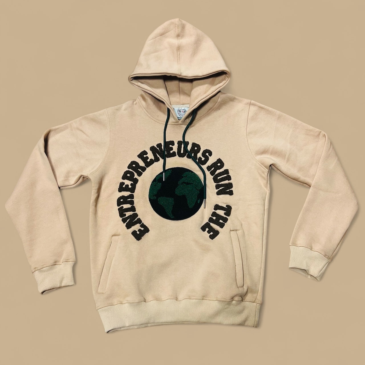 “Entrepreneurs Run The 🌍” Chenille Hoodie