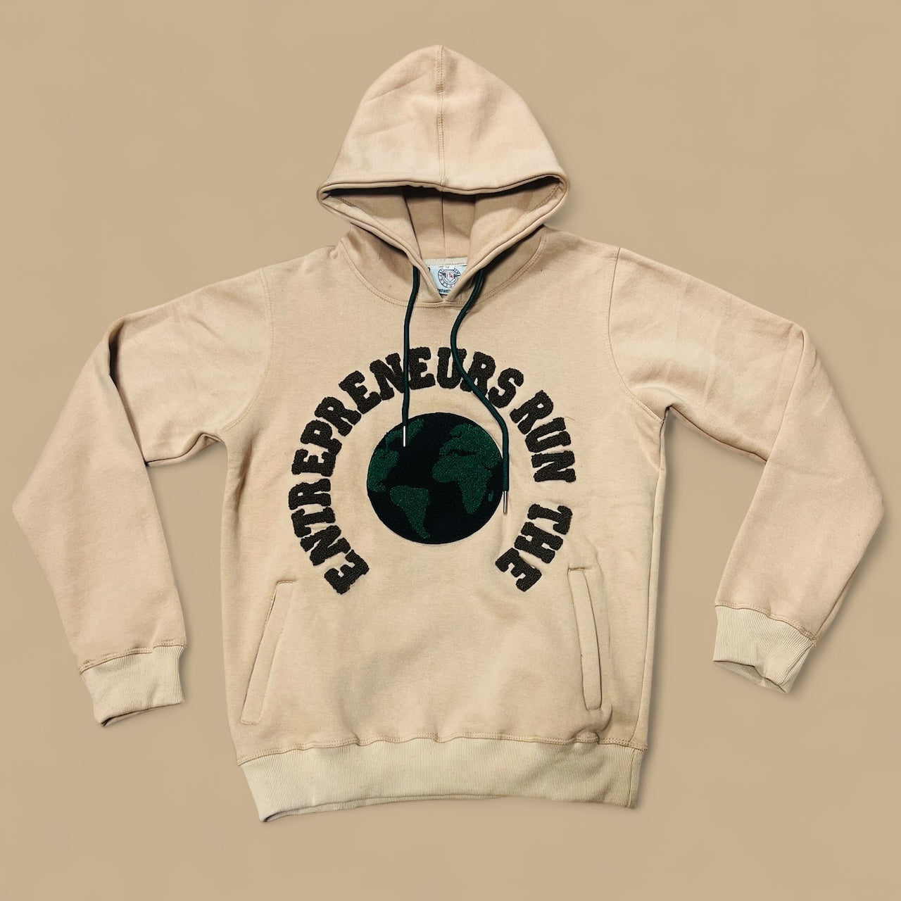 “Entrepreneurs Run The 🌍” Chenille Hoodie