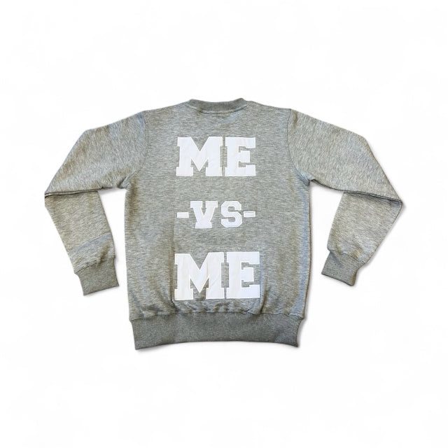 ME-vs-ME Grey/White Crewneck