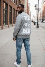 ME-vs-ME Grey/White Crewneck