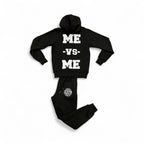 ME-vs-ME Black/White Hoodie Set