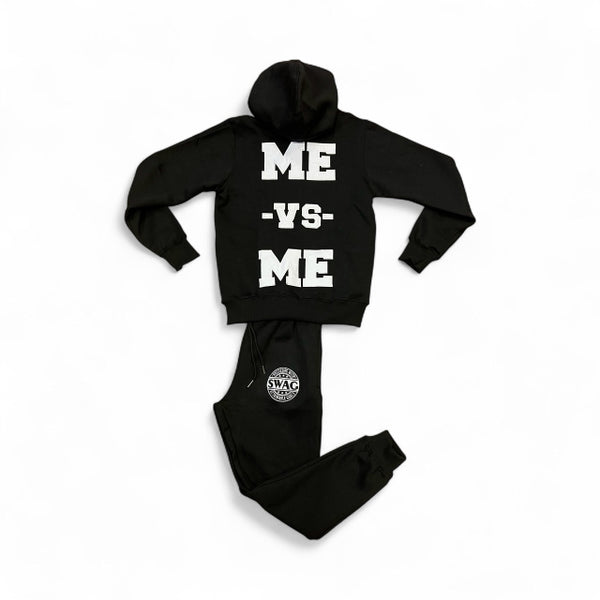 ME-vs-ME Black/White Hoodie Set