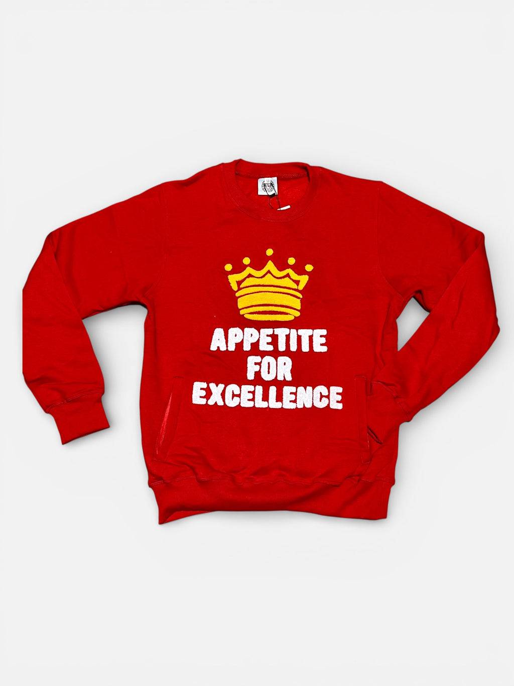 👑 APPETITE FOR EXCELLENCE Crewneck (Red/White/Gold)