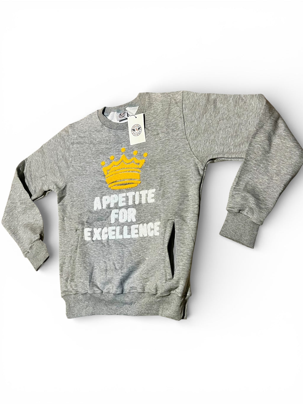 👑 APPETITE FOR EXCELLENCE (Crewneck) Heather Grey