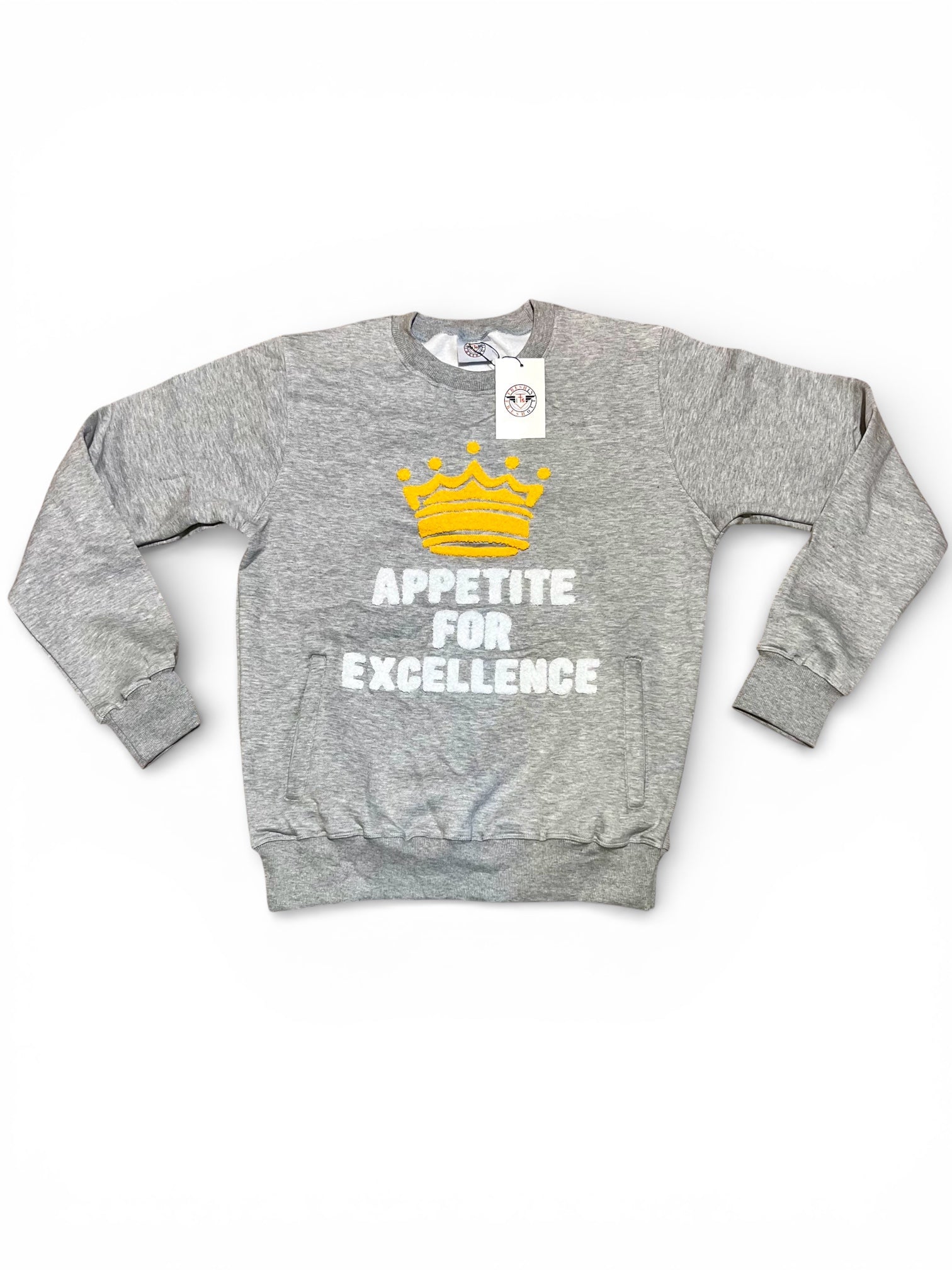 👑 APPETITE FOR EXCELLENCE (Crewneck) Heather Grey
