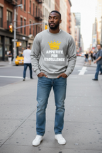 👑 APPETITE FOR EXCELLENCE (Crewneck) Heather Grey