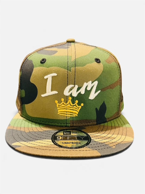 "I AM" Crown Edition. New Era Snapback (Camo)