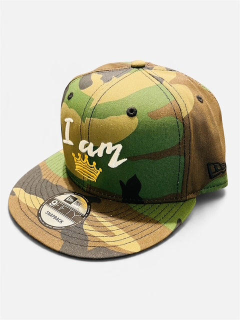 "I AM" Crown Edition. New Era Snapback (Camo)