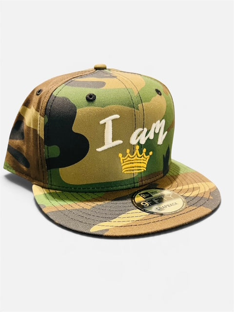 "I AM" Crown Edition. New Era Snapback (Camo)
